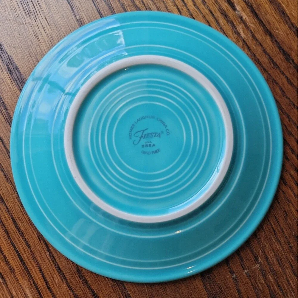 Vtg Fiestaware Salad Plates Set Of 4 Homer Laughlin 7.25 inch Assorted Colors